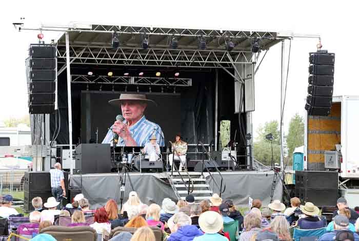 View of the audience