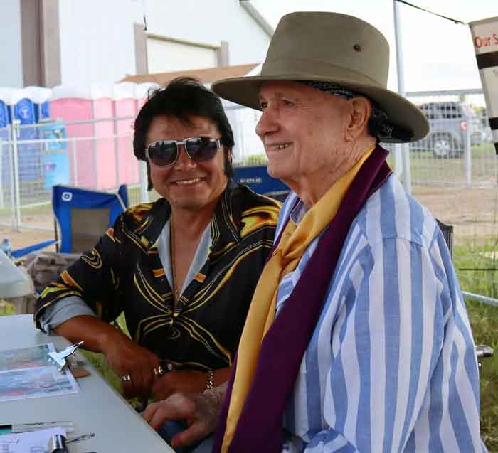 Christopher with Fred Steen
