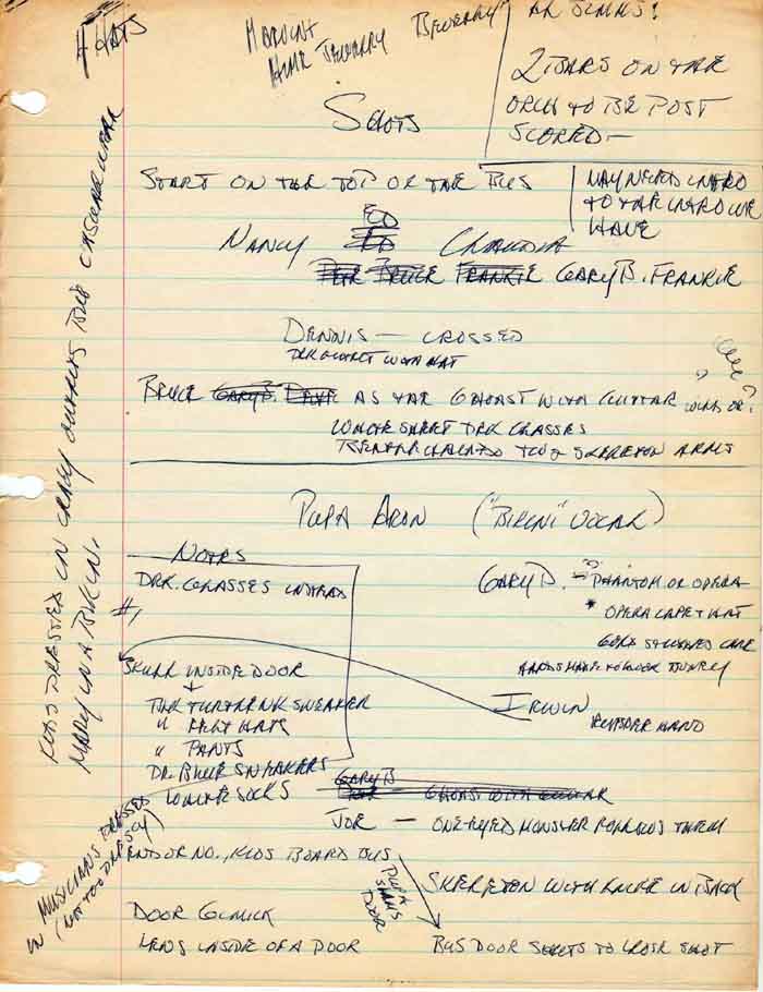 Choreography notes for The Ghost In The Invisible Bikini, page 2