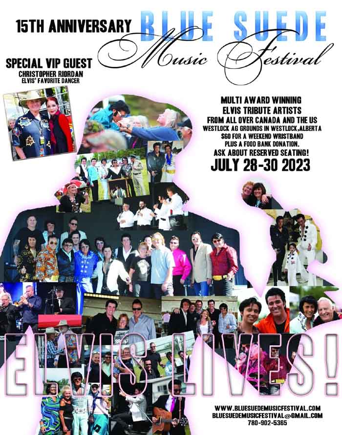 Christopher Riordan appearance at the Elvis tribute Blue Suede Festival.