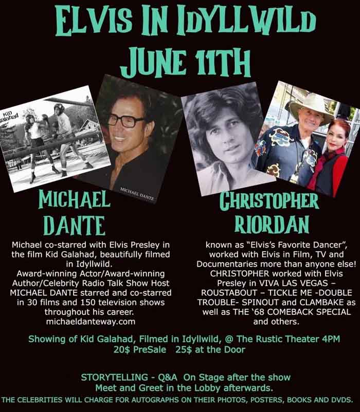 Elvis In Idyllwild Event Poster