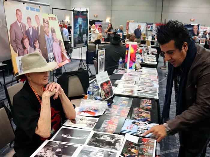 Christopher's table at the show