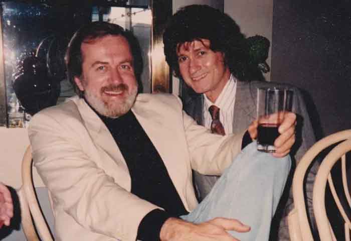 Christopher Riordan with Aron Kincaid