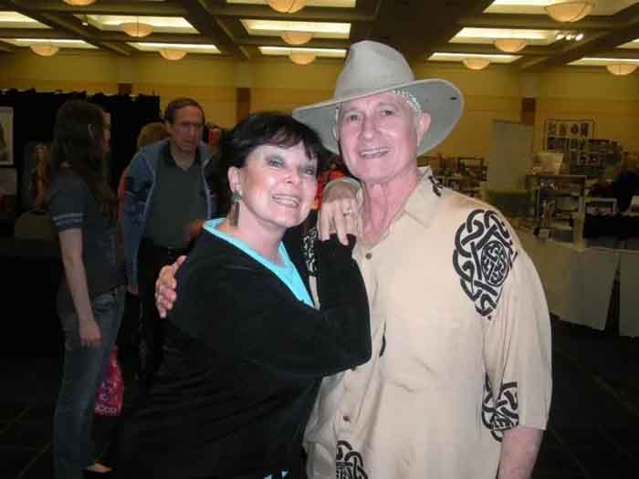 Christopher Riordan with Yvonne Craig
