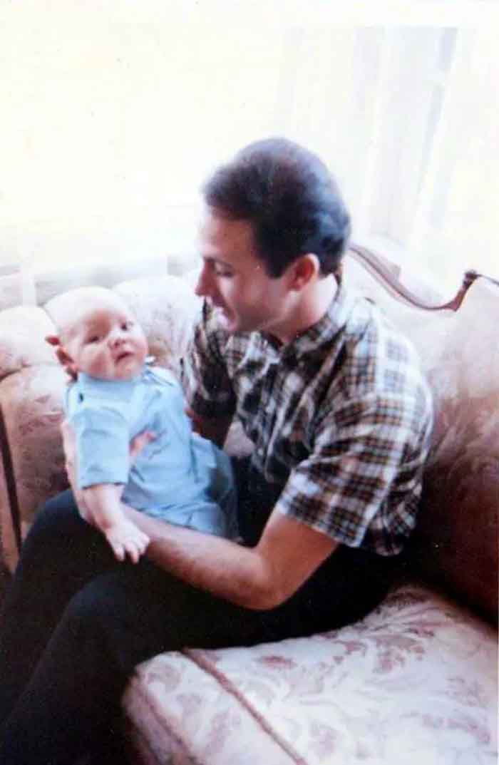 Christopher and his son Sean