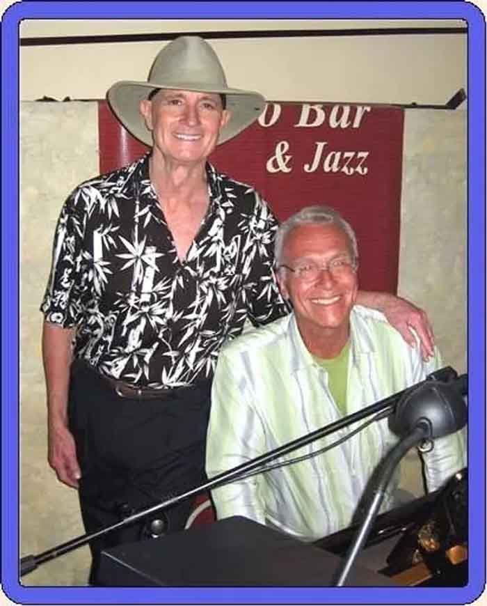 Christopher Riordan and his piano accompaniast James Fredericks in Puerto Vallarta
