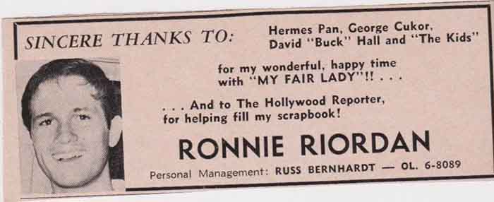 Christopher Riordan trade ad thank you